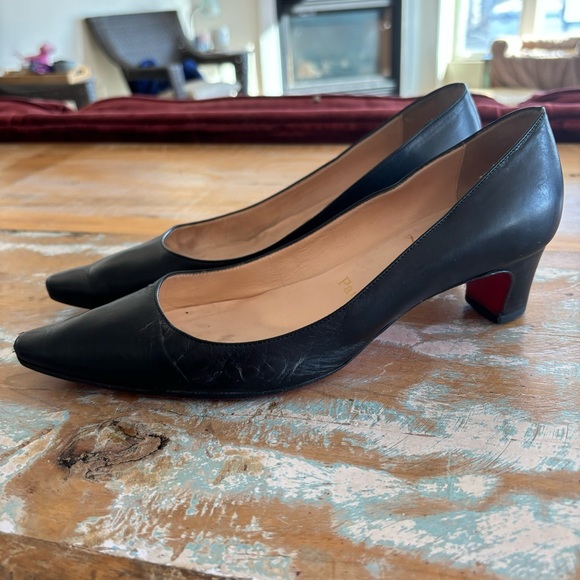 Vintage Christian Louboutin Block Heel Pumps - Picture 2 of 16